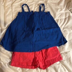 Mini Boden Blue Ruffled Dress